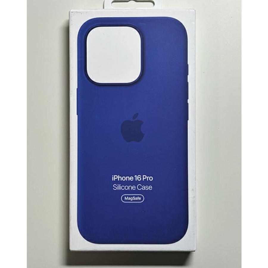 送料無料】iPhone 16 Pro シリコンケース・ウルトラマリン MagSafe対応