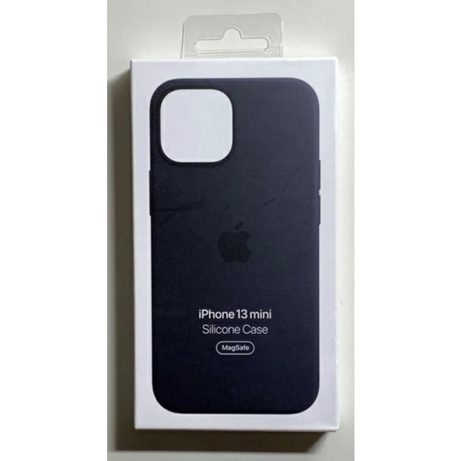 送料無料】iPhone 13 mini シリコンケース・ミッドナイト MagSafe対応