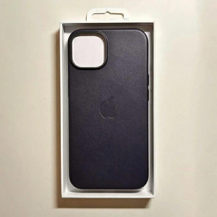 送料無料】MagSafe対応 iPhone 14 レザーケース・インク 新品 : Heart