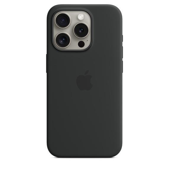 【新品】純正 iPhone 15 Pro シリコンケース・ブラック①二つセット 送料無料】iPhone 15 Pro シリコーンケース - ブラック MagSafe対応