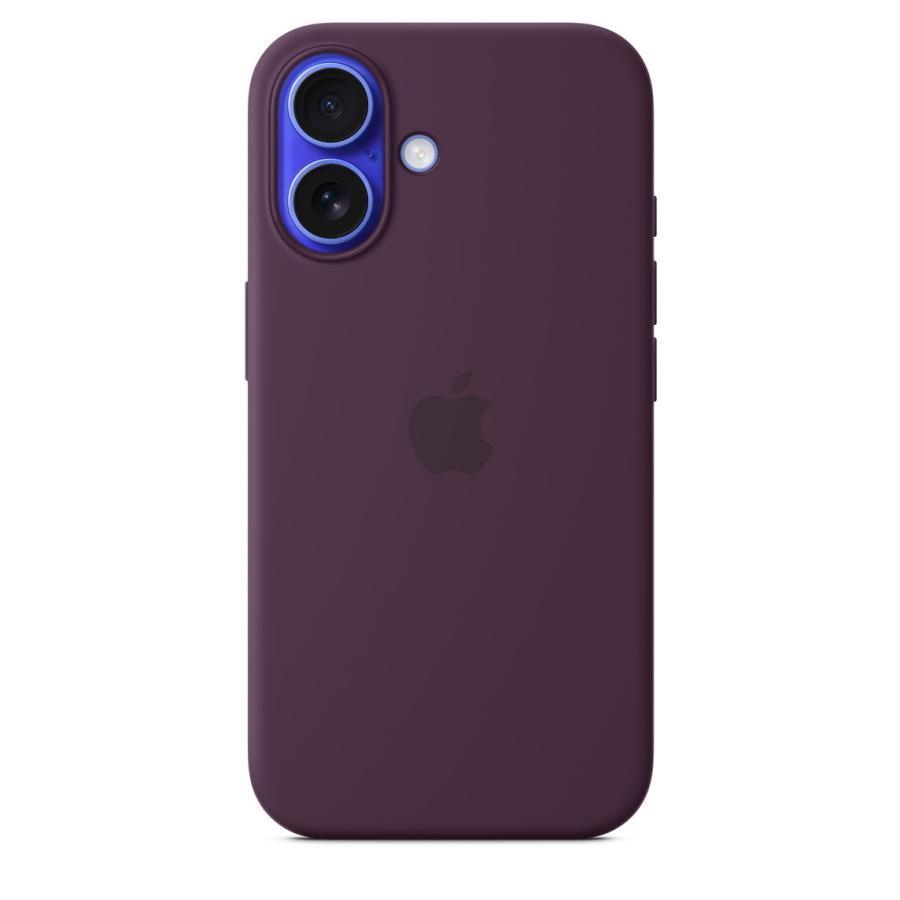 送料無料】MagSafe対応 iPhone 16 シリコーンケース - プラム MYY43FE