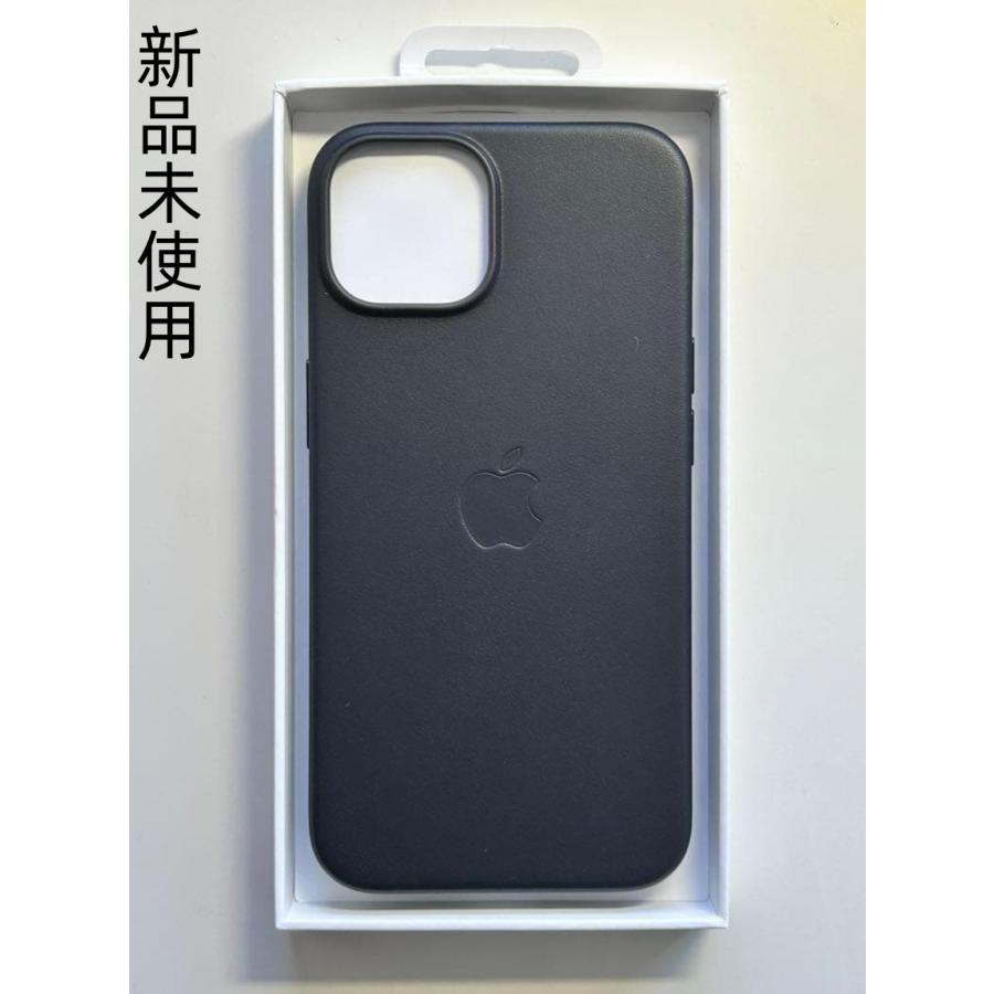 送料無料】iPhone 14 レザーケース・ミッドナイト MagSafe対応
