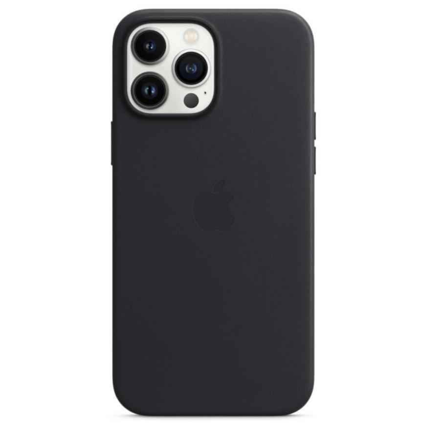 送料無料】iPhone13 Pro Max レザーケース ミッドナイト 黒 アップル