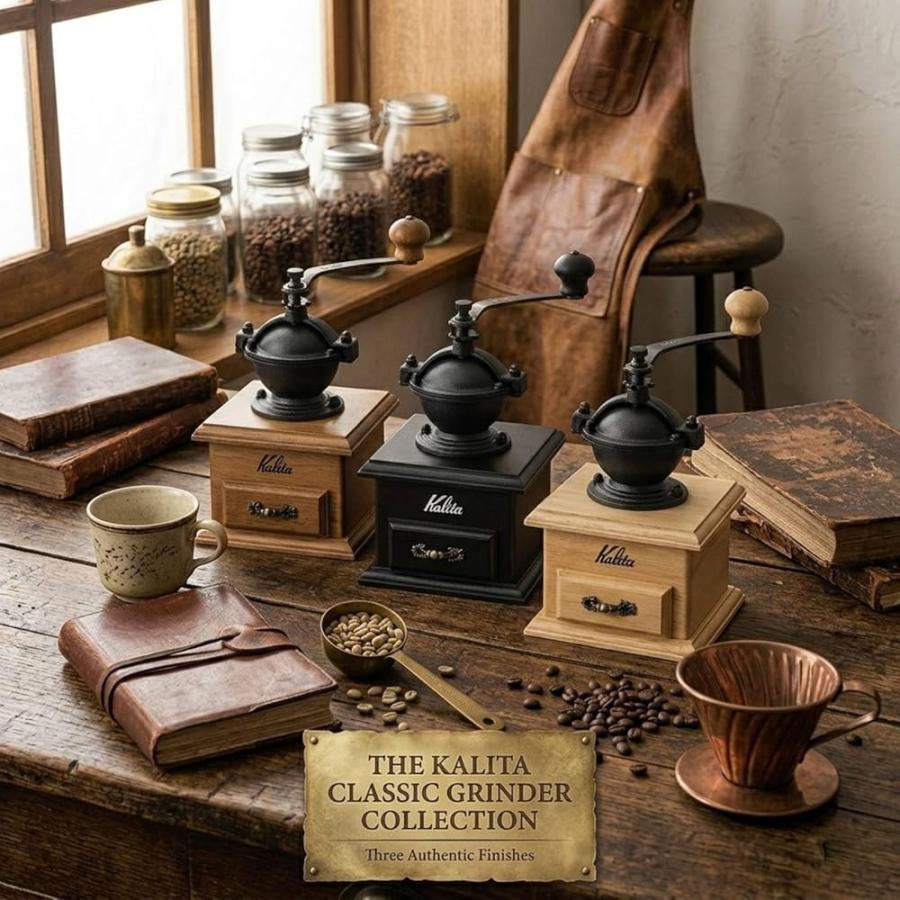カリタ Kalita コーヒーミル 手挽き 木製 クラシックミルNA #42201