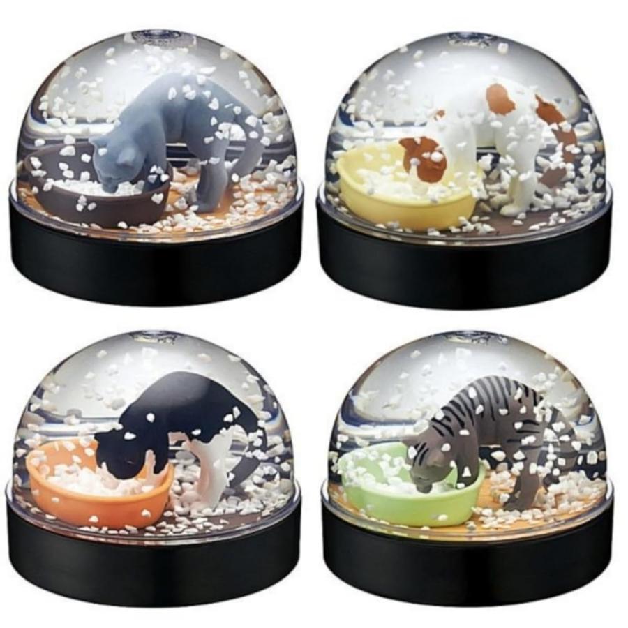 Water Dome Factory 猫砂スノードーム2 × 全4種セット フルコンプ