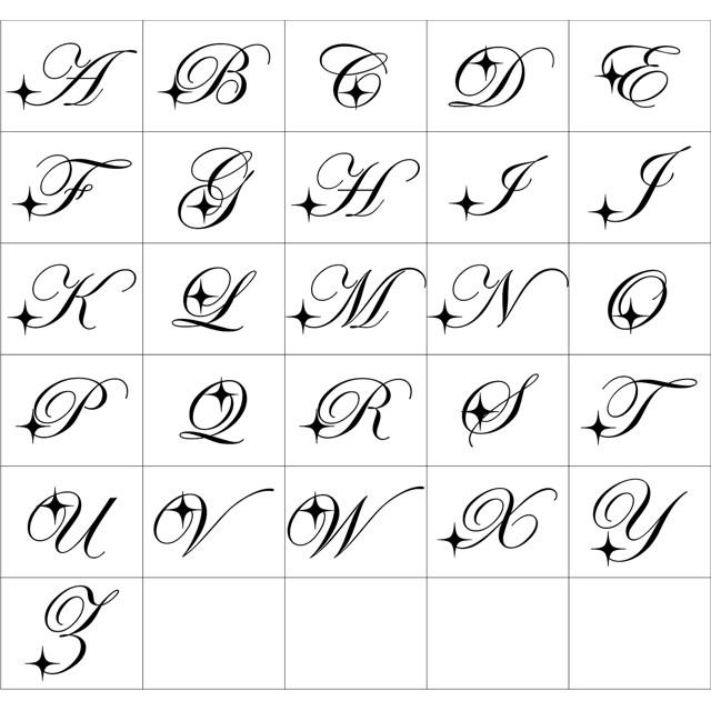 東洋佐々木ガラス イニシャルグラス スター ワンポイント