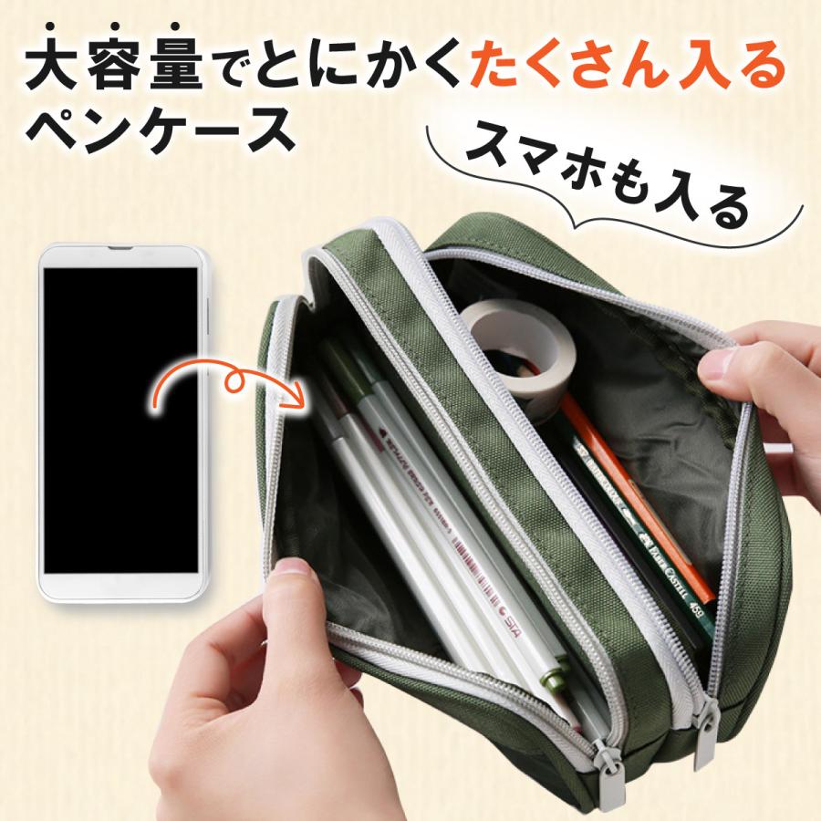 筆箱 ペンケース 大容量 迷彩 収納 スマホ シンプル カモフラージュ 中学校 高校 小学校 男子 女子 大きいサイズ おしゃれ かっこいい 筆入れ U 140 Heart Land Online 通販 Yahoo ショッピング