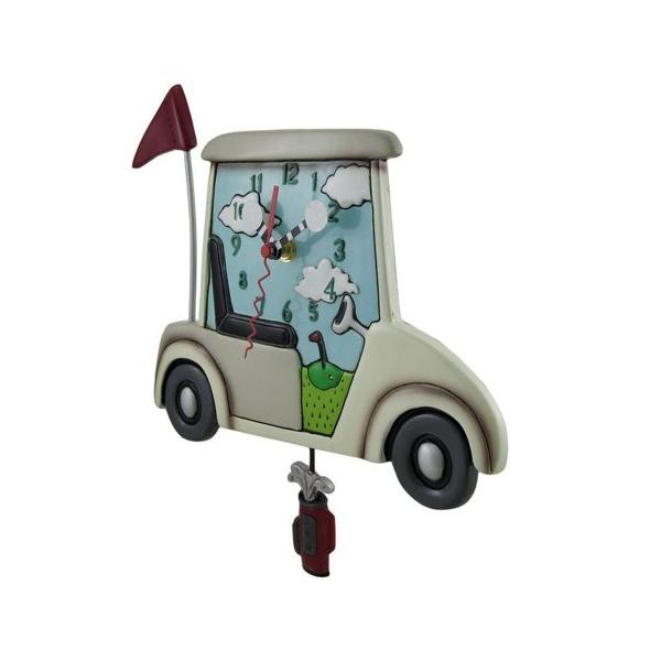 Allen Designs アレン デザイン ゴルフ カートの振り子時計 Stay The Course Whimsical Ad P1708 輸入セレクトショップハートランド 通販 Yahoo ショッピング