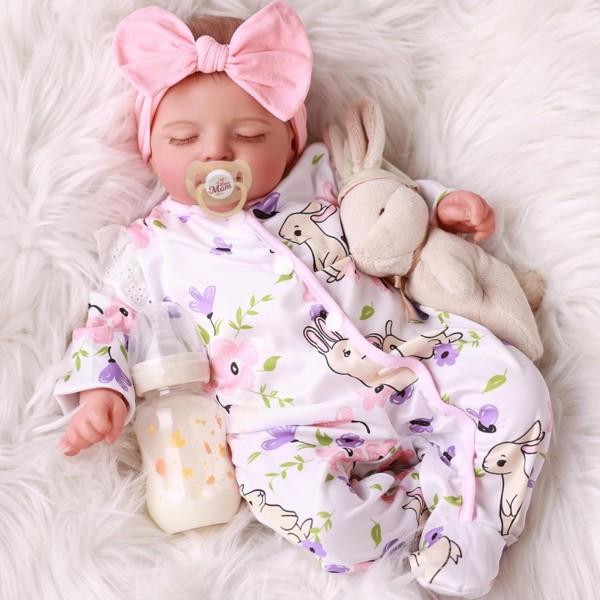 Lifelike Reborn Baby Dolls リアルな赤ちゃん人形 White 本物そっくり