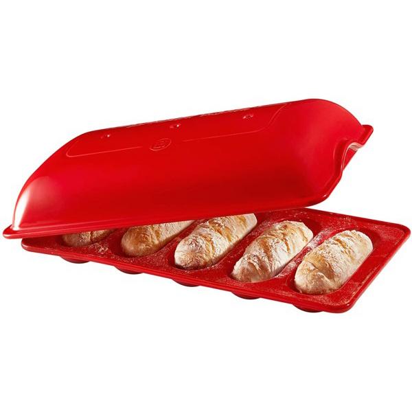 累計販売2万枚突破 Emile Henry エミール アンリ パン焼き器 ミニ バゲット ベイカー バーガンディ ミニバゲット5本焼き 新着商品 Www Fcbyfauci Com Ve