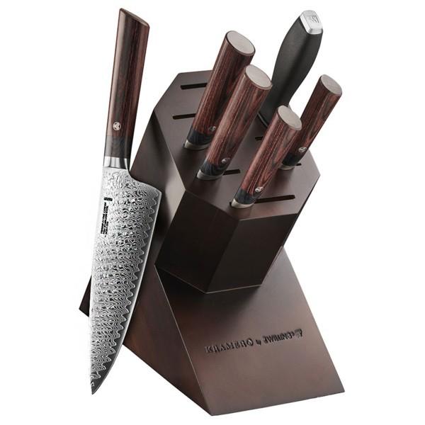 Zwilling ツヴィリング ボブ クレイマー Meiji ナイフブロック7点セット Bob Kramer シリーズ ボブクレーマー 包丁 Supersport Tn