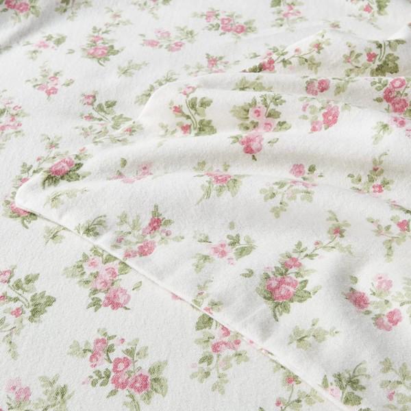 【クイーン】　Laura Ashley ローラ アシュレイ　Audrey シーツ・セット　（ピンク）　フラットシーツ1枚＆ボックスシーツ１枚＆枕カバー2枚_3