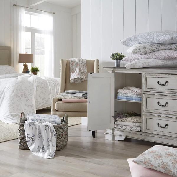 【クイーン】　Laura Ashley ローラ アシュレイ　Audrey シーツ・セット　（ピンク）　フラットシーツ1枚＆ボックスシーツ１枚＆枕カバー2枚_5