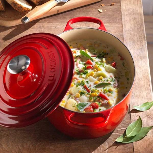 Le Creuset ル・クルーゼ 23cm ココット・オーバル (チェリーレッド