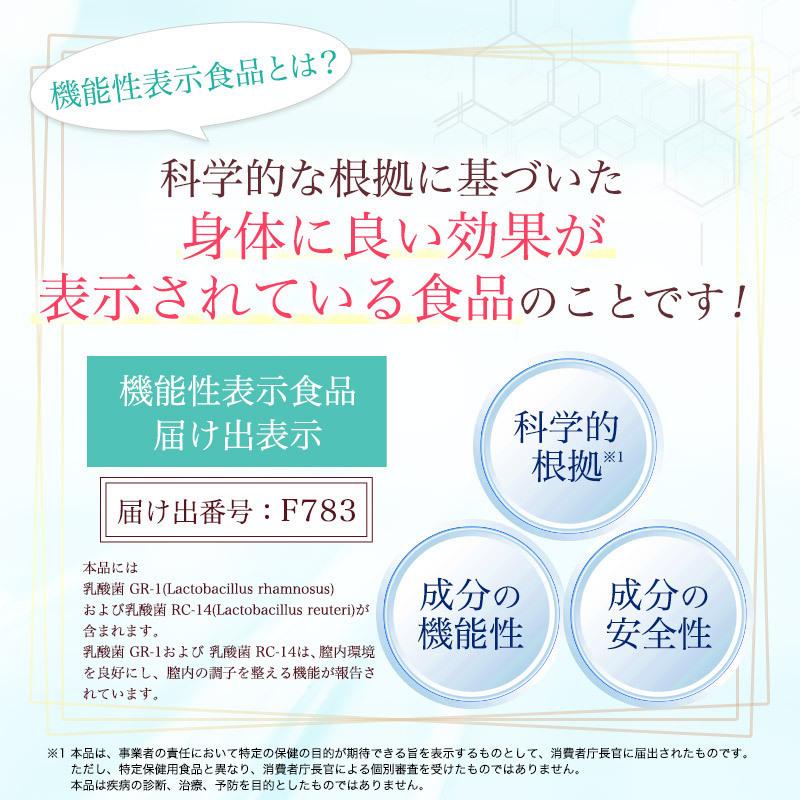 日本初 デリケートゾーン ケアはサプリで対策 ココラクト 約90日分 乳酸菌 サプリ 膣内環境をケアする機能性表示食品 フェムケア 膣内フローラ｜heartlysupli｜04