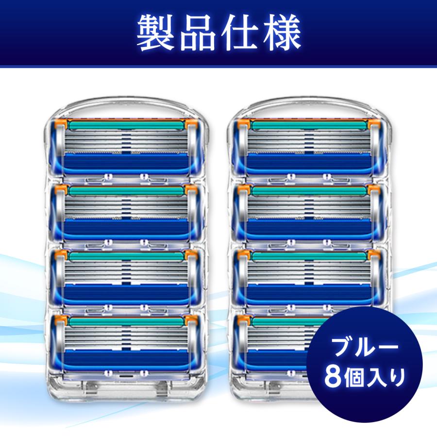 ジレットフュージョン 替刃 5枚刃 ジレット gillette 互換品 8個 ジレットフュージョン 替刃 5枚刃 ジレット gillette 互換品 8個