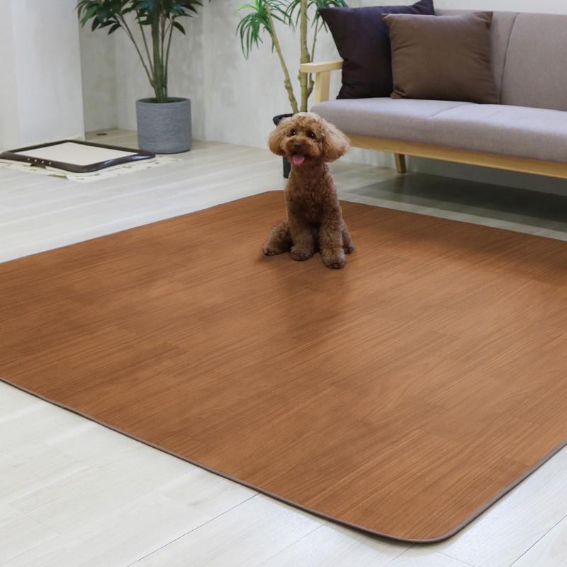 木目調　ホットカーペット ホットカーペット 45×110 温度調節2段階 HCM-1105FL-M 撥水加工