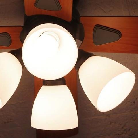 シーリングファン Windouble 4灯 LED対応 リモコン付