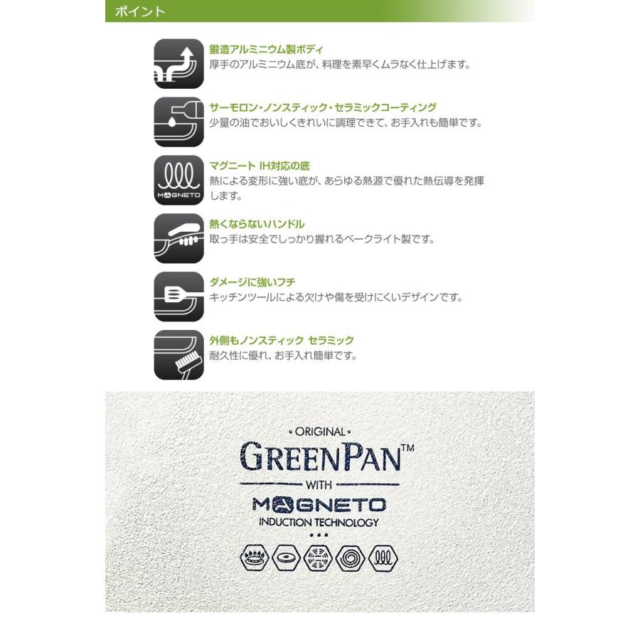 【正規品】GREEN PAN グリーンパン ウッドビー IH対応  セラミックコーティング エッグパン_4