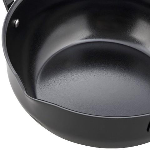 日本製】 IH対応 天ぷら鍋 20cm 油切りになる鉄製蓋付き 温度計付き TM