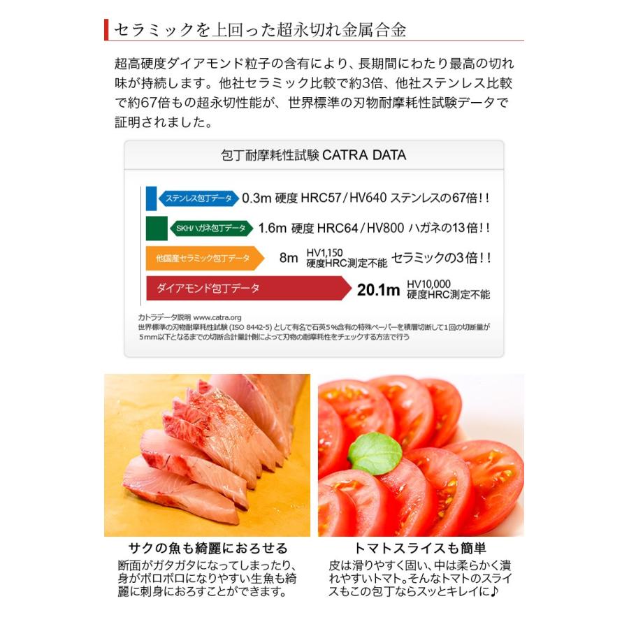 包丁 キッチンナイフ ダイアチタン 小三徳包丁 刃渡り13cm 全長 包丁 キッチンナイフ ダイアチタン 小三徳包丁 刃渡り13cm 全長