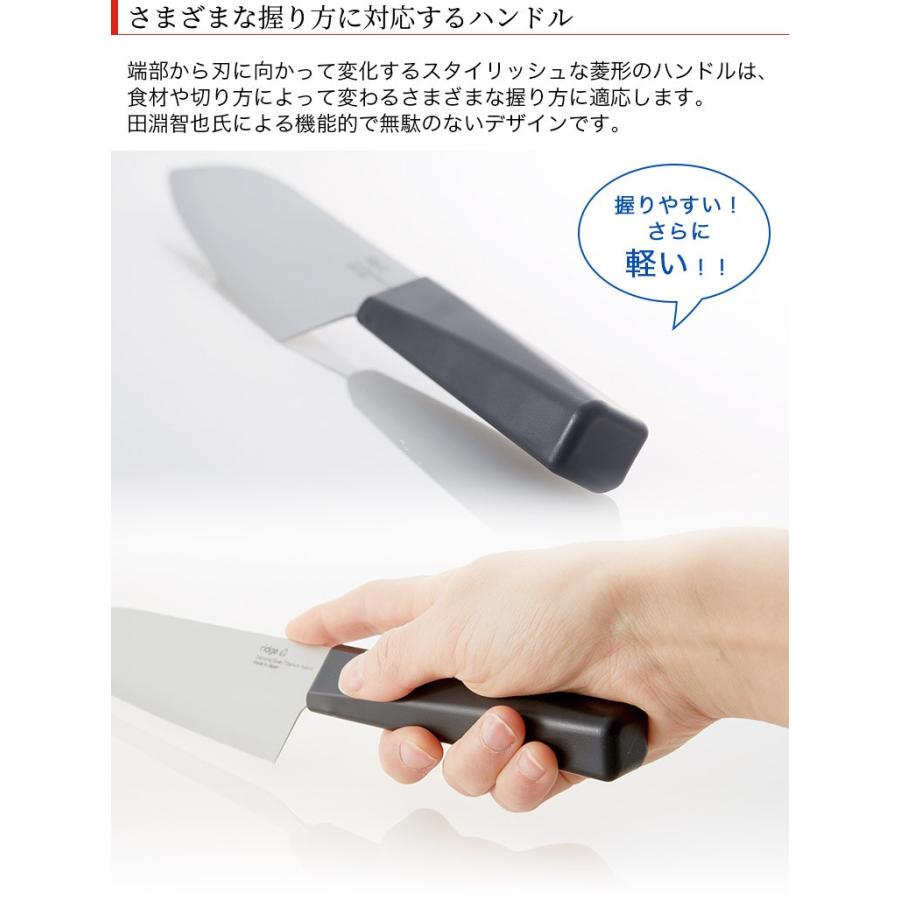 包丁 キッチンナイフ ダイヤチタン 三徳包丁 キッチンナイフ 刃渡り16 5cm 全長29cm 食器洗浄機使用可 Ridge リッジ 日本製 532 ハートマークショップ 通販 Yahoo ショッピング