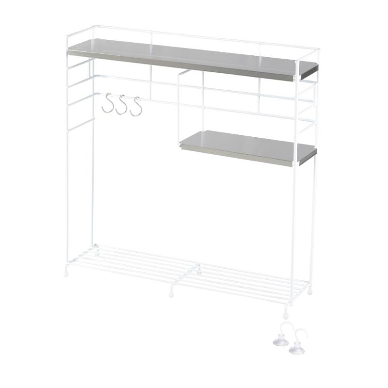 キッチン奥 キッチンラック 幅50cm 奥行14cm 高さ50cm ステンレス S字