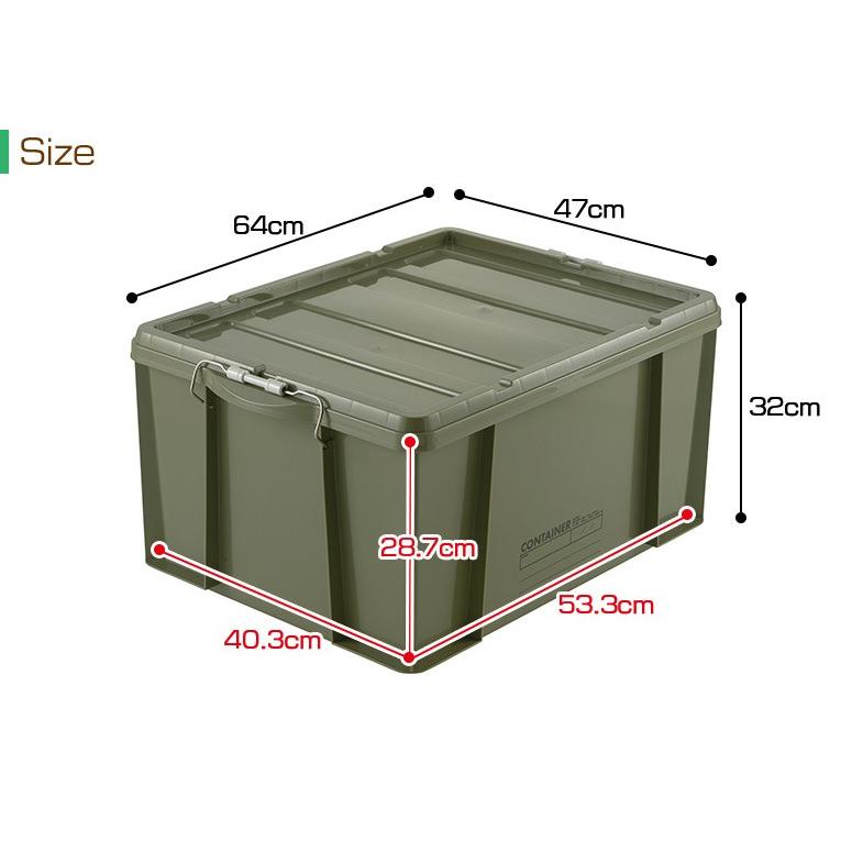 リッチェル（Richell） コンテナボックス ふた付き 収納ボックス