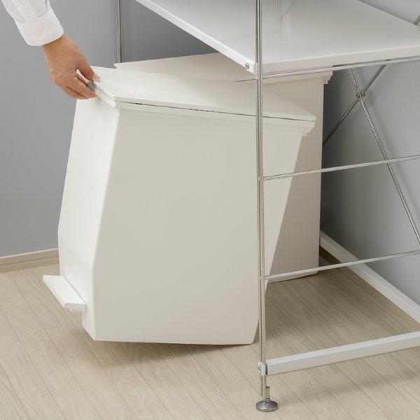 SOLOW ペダルオープンツインホワイト 45L 1点 35L 2点　セット SOLOW ペダルオープンツイン 45L ゴミ箱 両開き ペダルペール ブラック