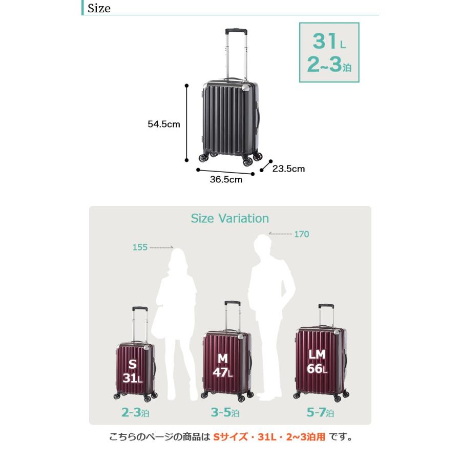 【美品】ALI　スーツケース ハードキャリー 31L カーボン　ホワイト　機内用 スーツケース ハードキャリー 31L カーボンネイビー ALI-6008-18