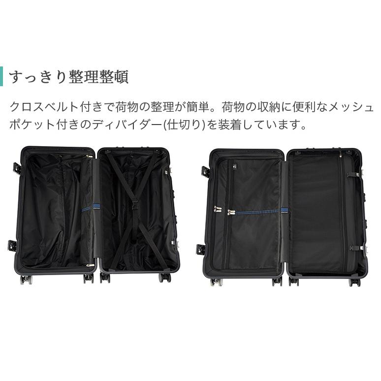 ハードキャリーケース フレームタイプ 無料受託手荷物 LMサイズ 5〜7泊程度 70L GM-055-25 グランマックス GRANMAX アジアラゲージ｜heartmark-shop｜19