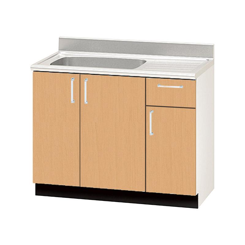 流し台 間口100cm 1000木製キャビネット ブラウン ホワイト Web 流し台 間口100cm 1000木製キャビネット ブラウン ホワイト Web