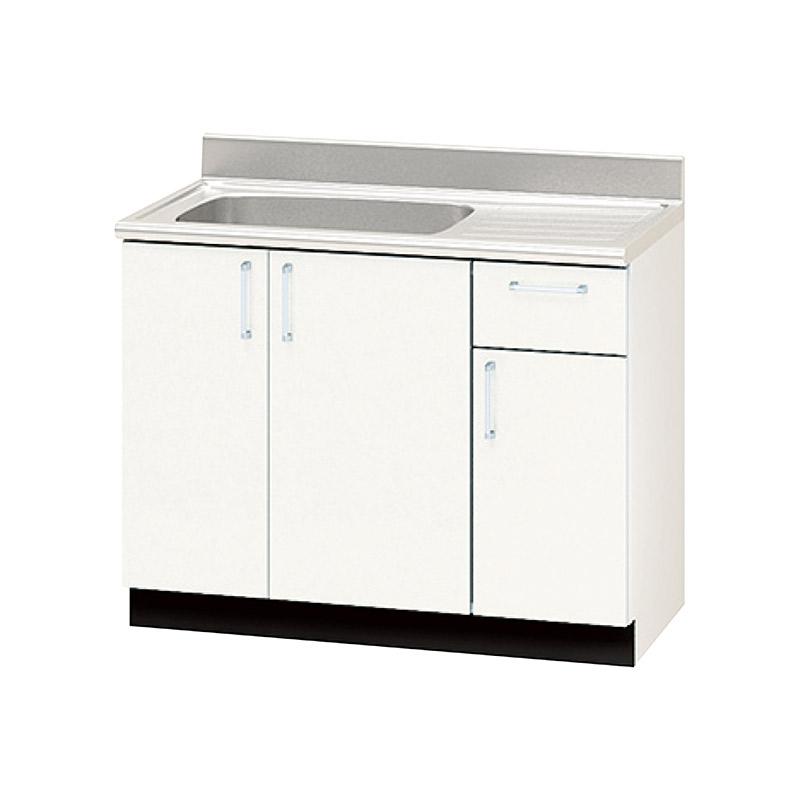 流し台 間口100cm 1000木製キャビネット ブラウン ホワイト Web 流し台 間口100cm 1000木製キャビネット ブラウン ホワイト Web