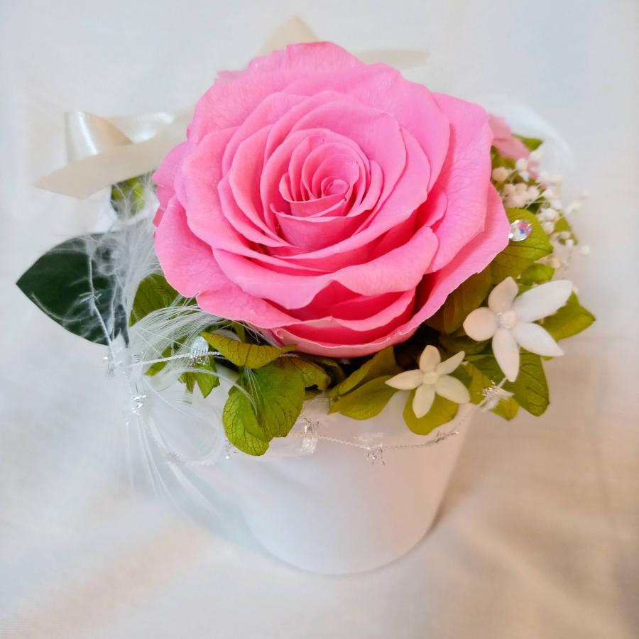 【高級プリザーブドフラワー】桜 ピンクバラ パール真珠 フラワーアレンジメント ケース入り 送料無料  誕生日  母の日 お祝い 結婚祝い 入学祝い プレゼント | フラワーマーケット花由 | 09