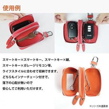 AWESOME(オーサム) スマートキーケース クリア窓付きダブルファスナー