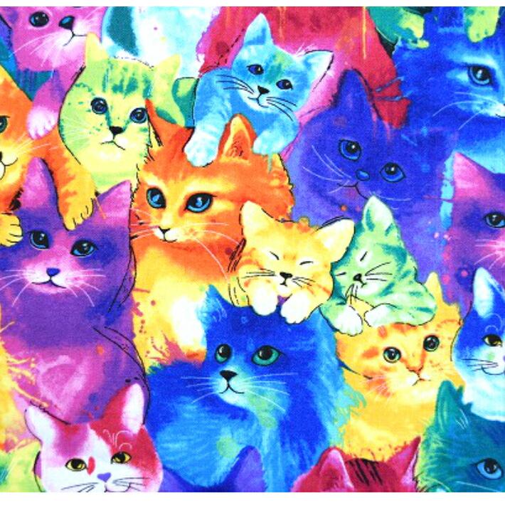 猫好き集まれ Usa Fabric Timeless Treasures 水彩にゃんこ コットン100 猫 ねこ 生地 布 ネコ生地 綿 コットン 輸入生地 ブランド生地 Usaコットン Chu 7485 Fabric Store Heartsewing 通販 Yahoo ショッピング