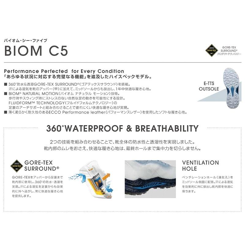 ecco（エコー） BIOM C5 BOA 132614 WHITE/FEDERAL_BLUE(61583) ゴルフ