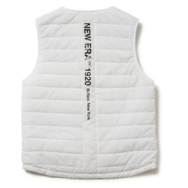 NEW ERA 14669879 インサレーティッド ベスト メンズ レディース ゴルフウェア 防寒 ベスト 軽量 保温 ノーカラー 撥水 収納袋付き 2025年 秋冬モデル ニューエラ NEW ERA（ニューエラ） NEW ERA 14669879 インサレーティッド ベスト