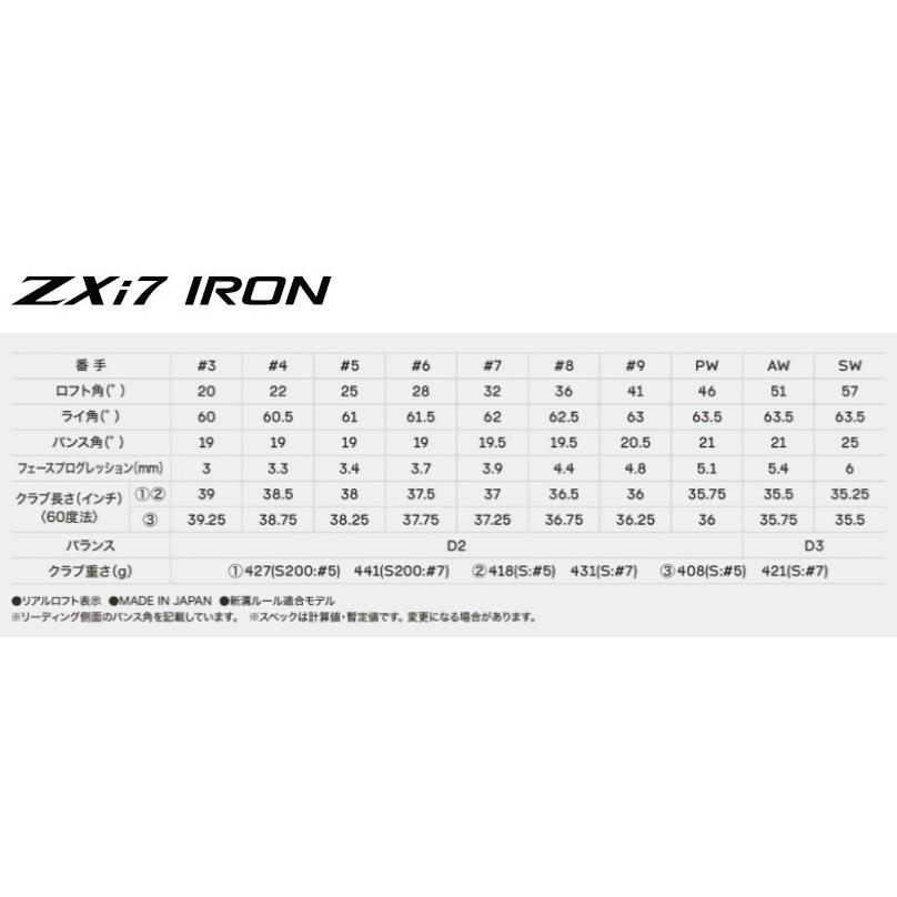 SRIXON 【カスタムオーダー】【4本セット】スリクソン ZXi7 アイアン
