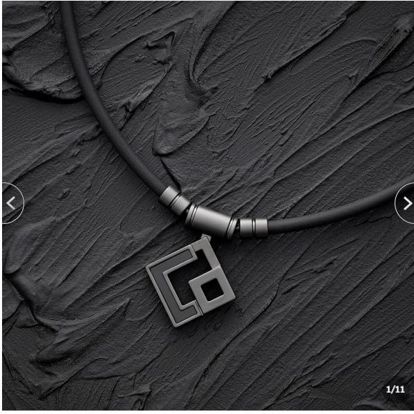 コラントッテ TAO ネックレス AURA（アウラ） マットブラック　トップのみ コラントッテ TAO ネックレス AURA（アウラ） マットブラック