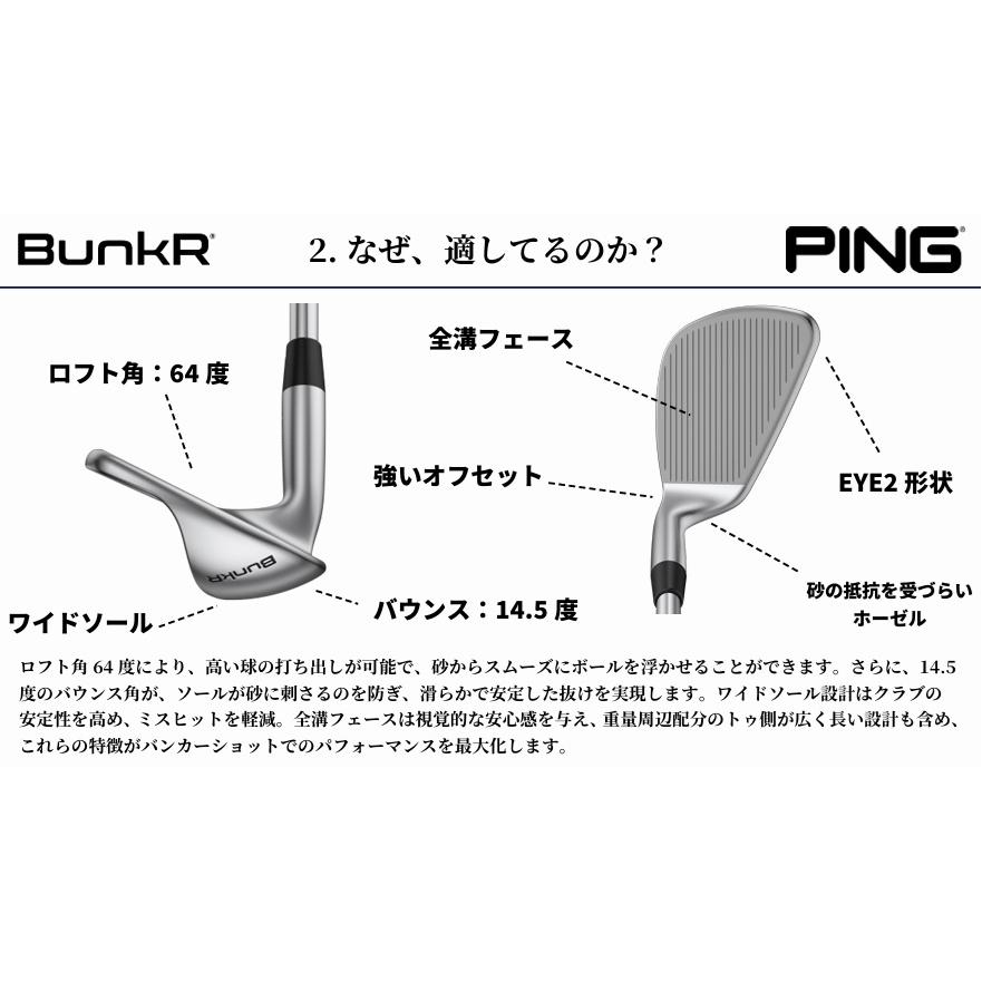 PING（ピン） レディース バンカー BunkR カーボンシャフト ウェッジ