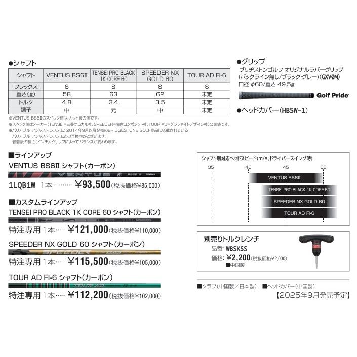 BRIDGESTONE（ブリヂストン） ブリヂストンゴルフ BX1LS ドライバー