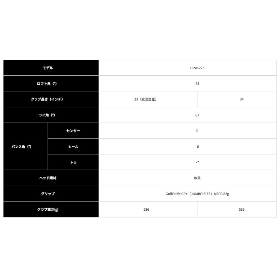 キャスコ ドルフィン ピッチ＆ラン ウェッジ DPW-225(48度）メンズスペック（スチールシャフト） DOLPHIN PITCH ＆ RUN WEDGEの画像
