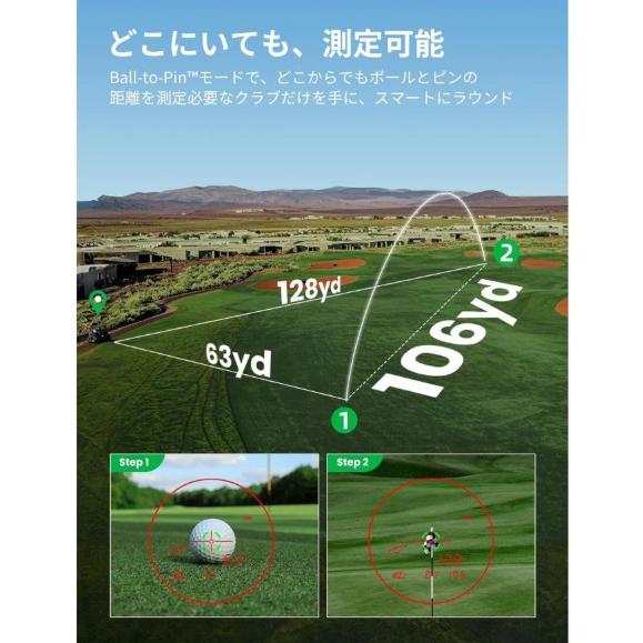 Mileseey MILESEEY(マイルシーゴルフ)IONME2 ゴルフ距離計 レーザー
