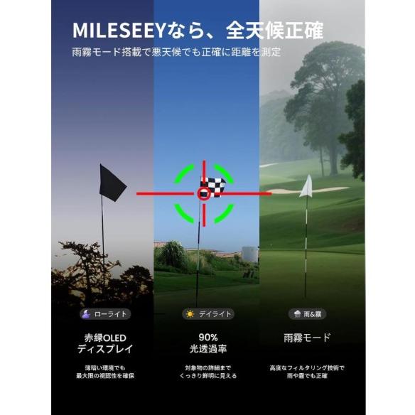 Mileseey MILESEEY(マイルシーゴルフ)IONME2 ゴルフ距離計 レーザー