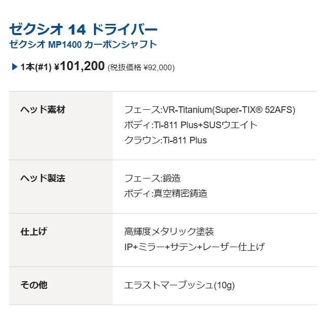 XXIO セット販売 2本セット XXIO14 ドライバー ハイブリッド 1W/HB/各1