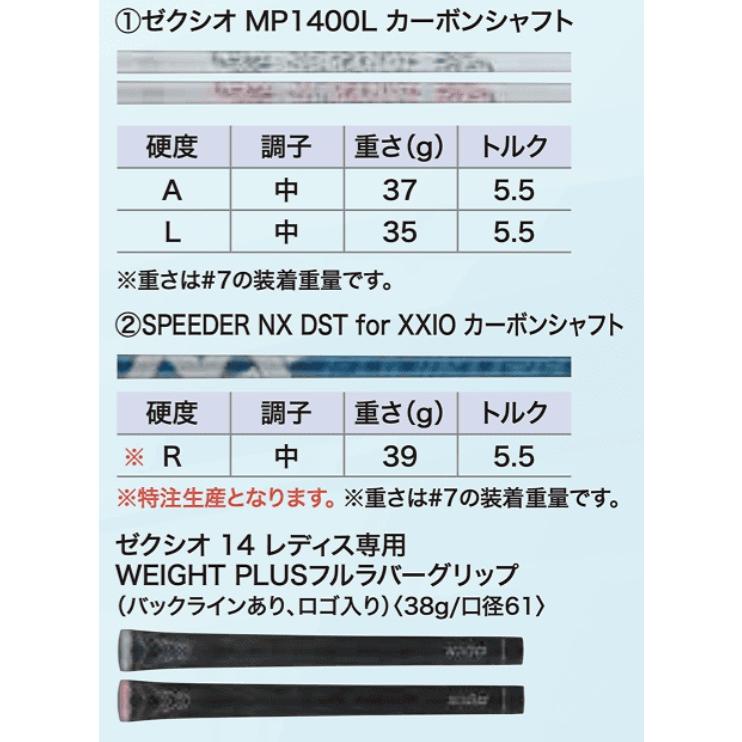 XXIO ゼクシオ14 レディース アイアン5本セット(#7〜9.PW.SW)ブルー