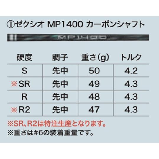 XXIO 左用 XXIO14 アイアン5本セット(#6〜9.PW) MP1400