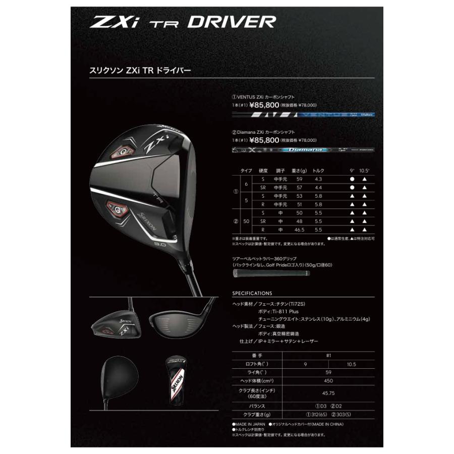 SRIXON スリクソン ZXi TR ドライバー SPEEDER.NX.VIOLET カスタム