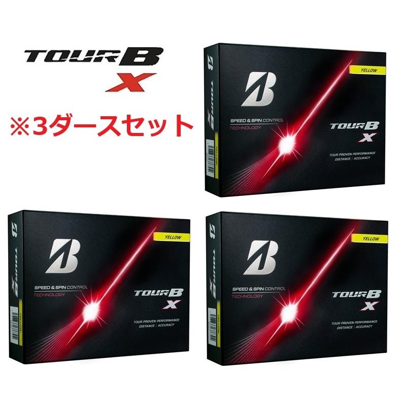 BRIDGESTONE GOLF ブリヂストン イエロー/3ダース TOUR B X ツアーBX